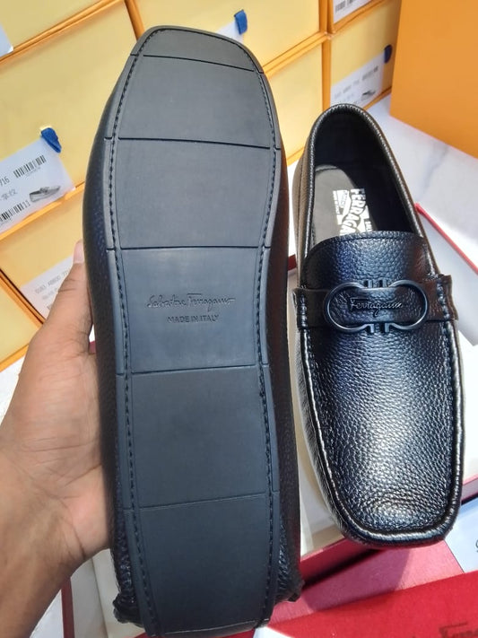 High Quality Imported Pure Leather Brand Logo Shoes