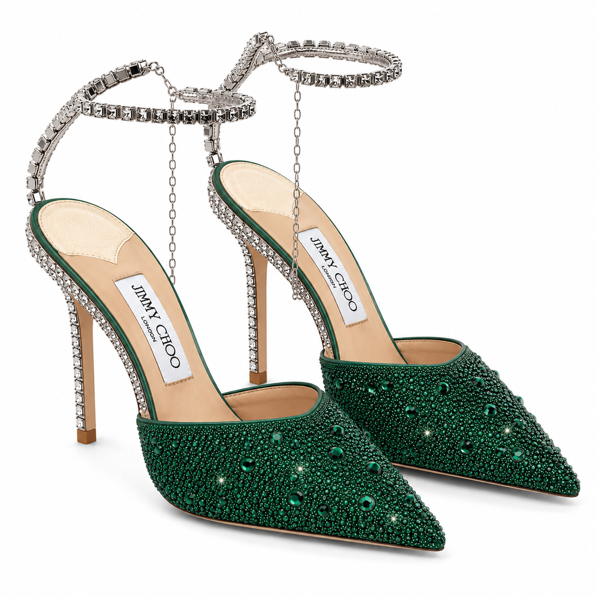 High Quality Imported Brand Logo Heels