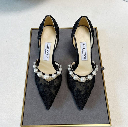 High Quality Imported Brand Logo Heels