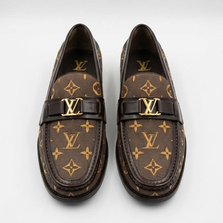 High Quality Imported Pure Leather Brand Logo Shoes