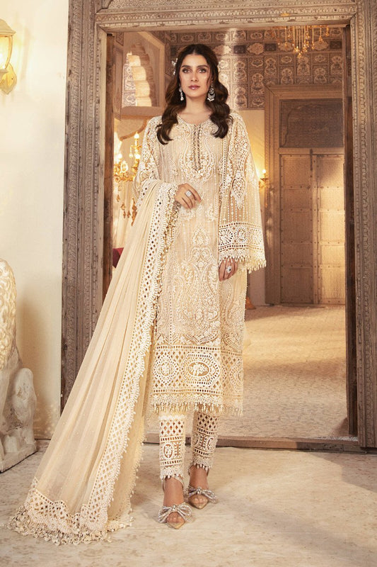 Maria B. 173 - 3 Piece Organza Embroidered Dress with Chiffon Embroidered Dupatta