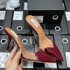 High Quality Imported Brand Logo Heels