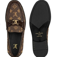High Quality Imported Pure Leather Brand Logo Shoes