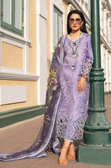Mushq 18 - 3 Piece Embroidered Lawn Dress with Silk Dupatta