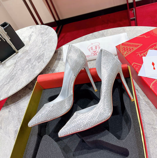 High Quality Imported Brand Logo Heels