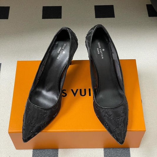 High Quality Imported Brand Logo Heels