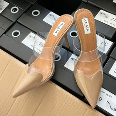 High Quality Imported Brand Logo Heels
