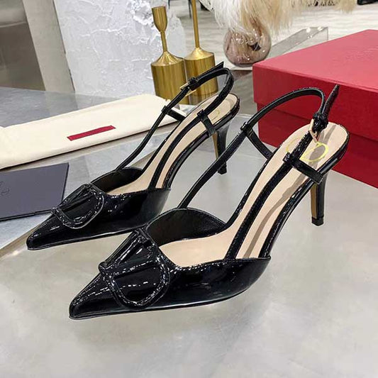 High Quality Imported Brand Logo Heels