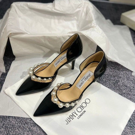 High Quality Imported Brand Logo Heels