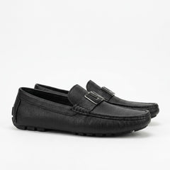 High Quality Imported Pure Leather Brand Logo Loafer