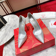 High Quality Imported Brand Logo Heels