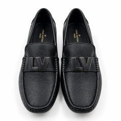 High Quality Imported Pure Leather Brand Logo Loafer