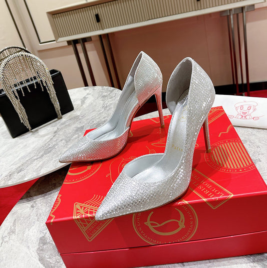 High Quality Imported Brand Logo Heels