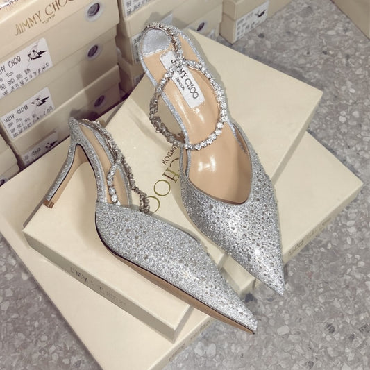 High Quality Imported Brand Logo Heels
