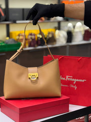 FERRAGAMO TRIFOLIO SHOULDER BAG