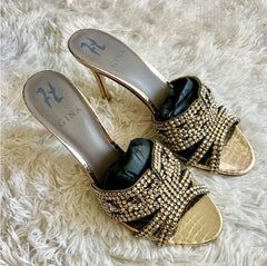 High Quality Imported Brand Logo Heels