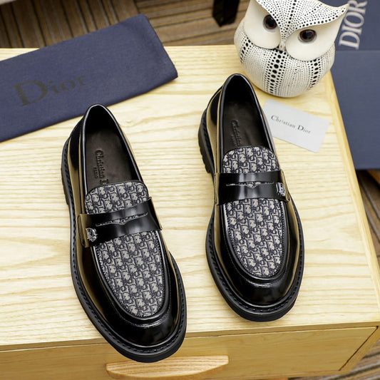 High Quality Imported Pure Leather Brand Logo Shoes
