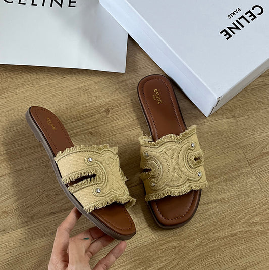 High Quality Imported Brand Logo Slipper