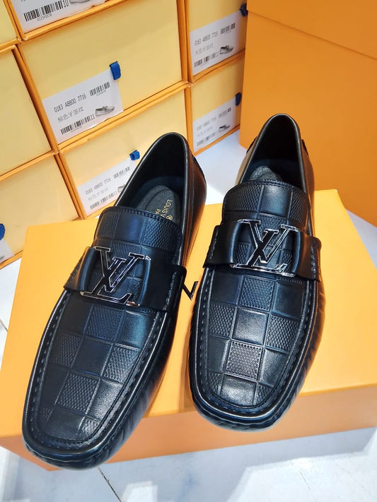 High Quality Imported Pure Leather Brand Logo Shoes