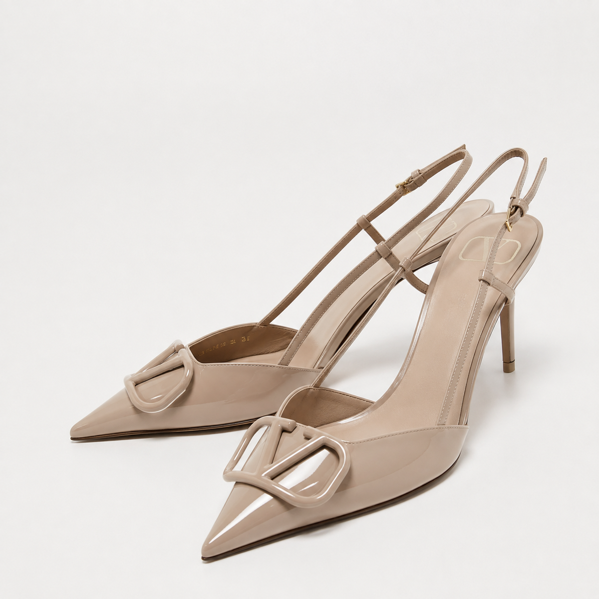 High Quality Imported Brand Logo Heels
