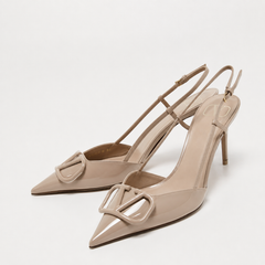 High Quality Imported Brand Logo Heels