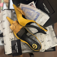 High Quality Imported Brand Logo Heels