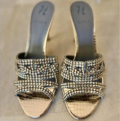 High Quality Imported Brand Logo Heels