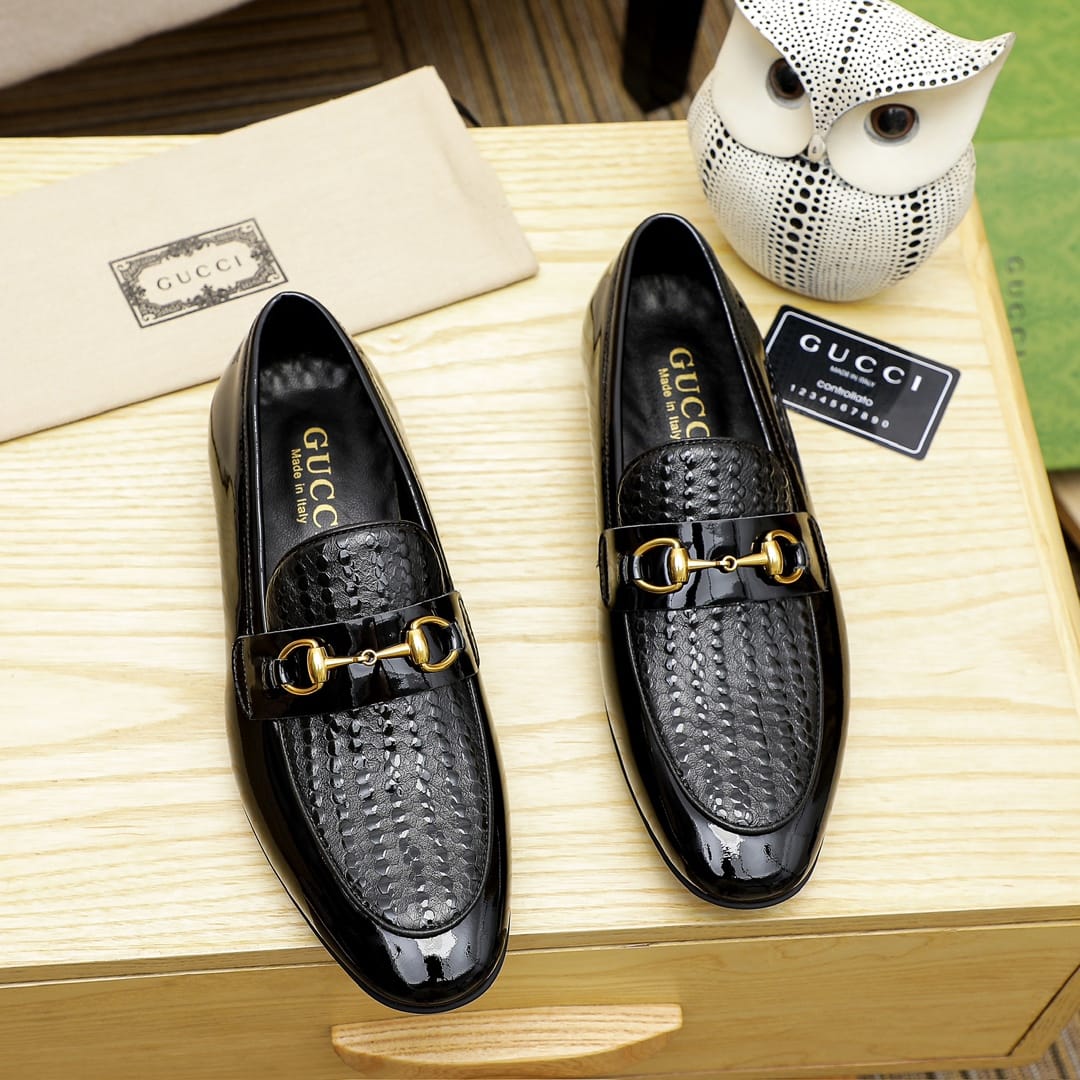 High Quality Imported Pure Leather Brand Logo Shoes