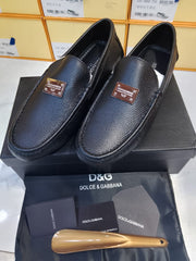 High Quality Imported Pure Leather Brand Logo Shoes