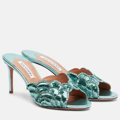 High Quality Imported Brand Logo Heels
