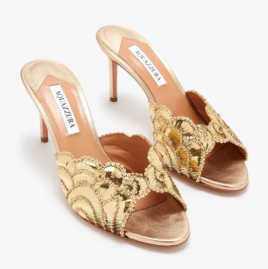 High Quality Imported Brand Logo Heels