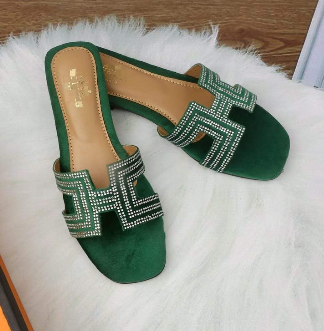 Brand Logo Soft Flat Slipper