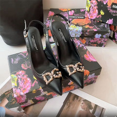 High Quality Imported Brand Logo Heels