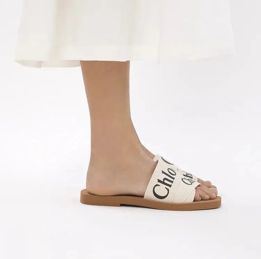 Brand Logo Soft Flat Slipper