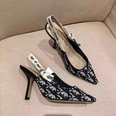 High Quality Imported Brand Logo Heels
