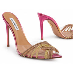 High Quality Imported Brand Logo Heels