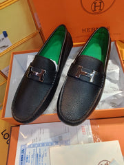 High Quality Imported Pure Leather Brand Logo Shoes