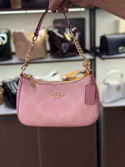 COACH TERI PINK SHOULDER BAG
