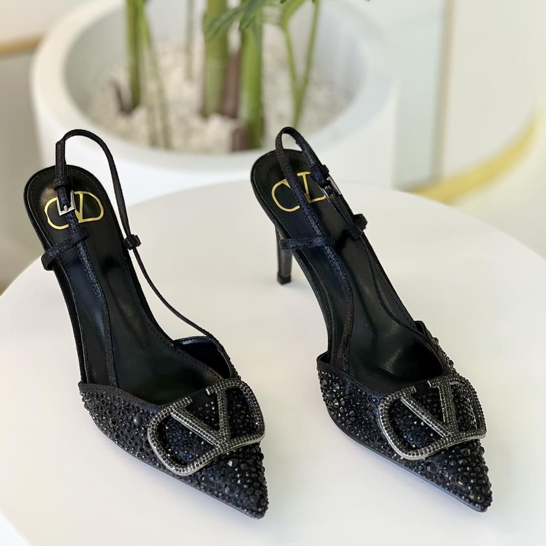 High Quality Imported Brand logo Heels