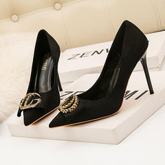 Imported Pointed Toe Court Shoes