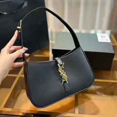 *Saint Laurent  Le 5 à 7 Leather Hobo*