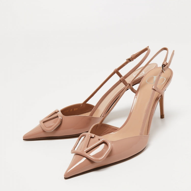 High Quality Imported Brand Logo Heels