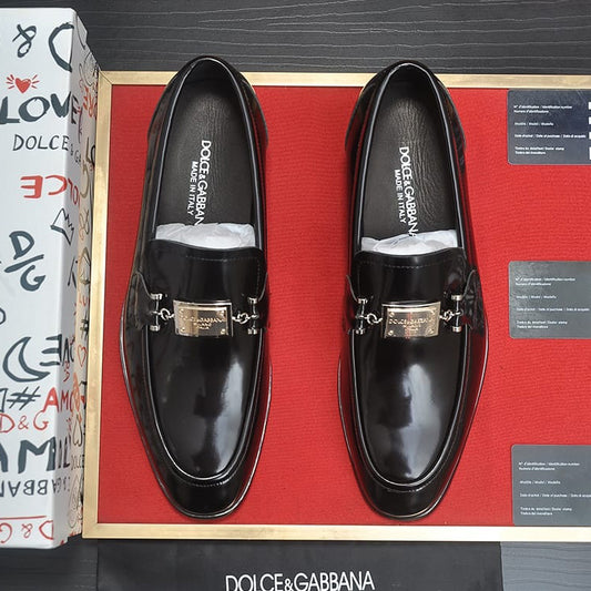 High Quality Imported Pure Leather Brand Logo Shoes