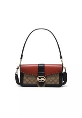 *COACH*
Georgie Shoulder Bag In Colorblock Signature Canvas & Daisy Embroidery