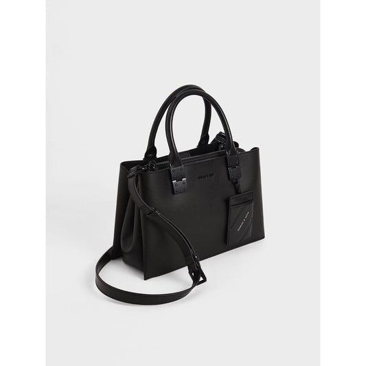 CHARLES & KEITH Cameron Double Top Handle Bag