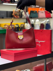 FERRAGAMO TRIFOLIO SHOULDER BAG