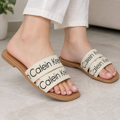 TRENDING SUMMER FLATS - BEIGE