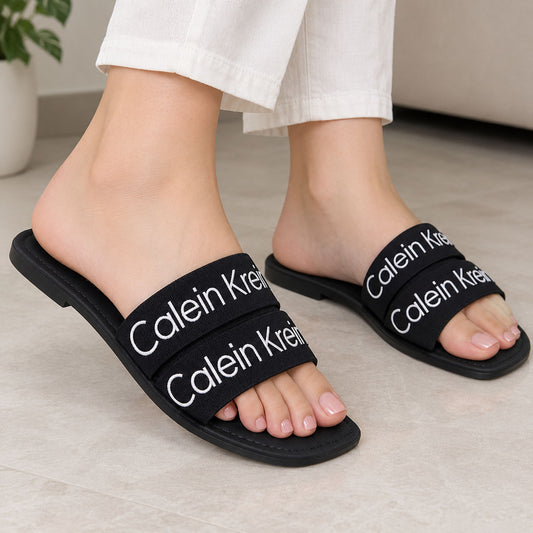 TRENDING SUMMER FLATS - BLACK