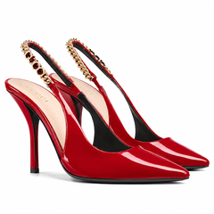 High Quality Imported Brand Logo Heels