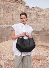 POLENE CYME EDITION TEXTURED TAUPE